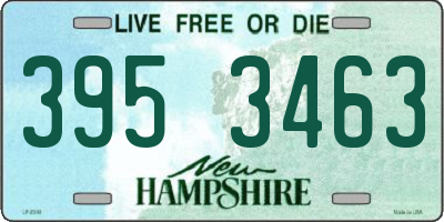 NH license plate 3953463