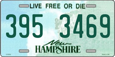 NH license plate 3953469