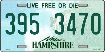 NH license plate 3953470