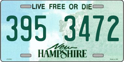 NH license plate 3953472