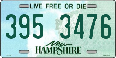 NH license plate 3953476