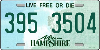 NH license plate 3953504