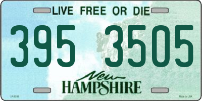 NH license plate 3953505