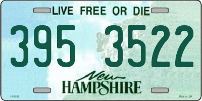 NH license plate 3953522
