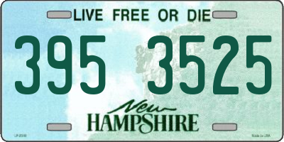 NH license plate 3953525