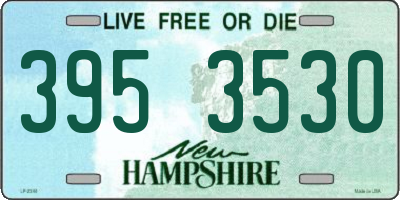 NH license plate 3953530