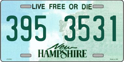 NH license plate 3953531