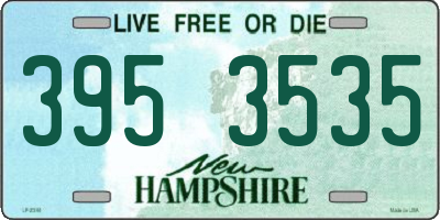 NH license plate 3953535