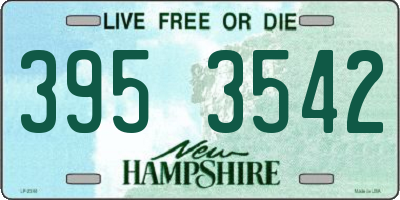 NH license plate 3953542