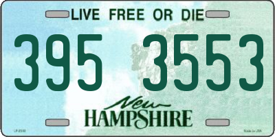 NH license plate 3953553