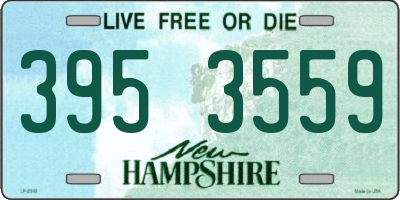 NH license plate 3953559
