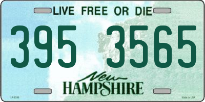 NH license plate 3953565