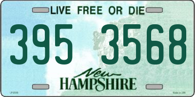 NH license plate 3953568