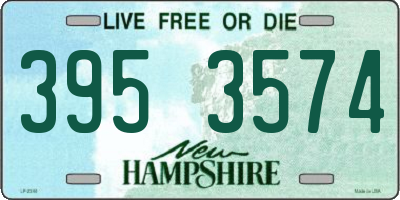NH license plate 3953574