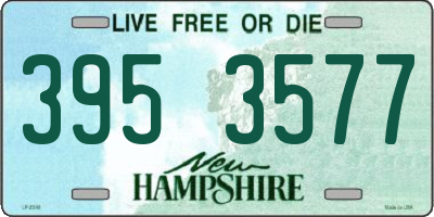 NH license plate 3953577