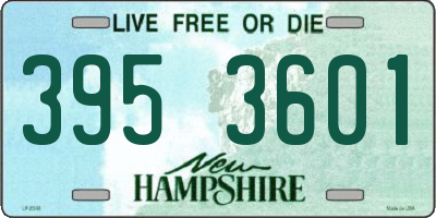 NH license plate 3953601