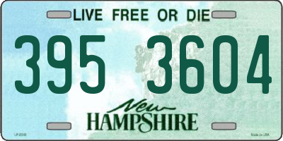 NH license plate 3953604