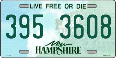 NH license plate 3953608