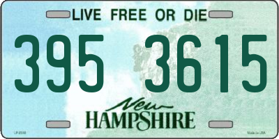 NH license plate 3953615