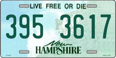 NH license plate 3953617