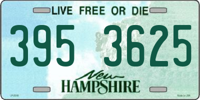NH license plate 3953625