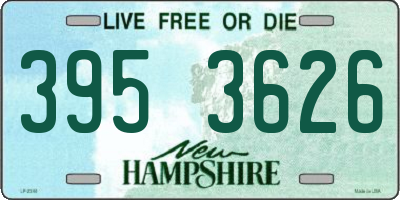 NH license plate 3953626