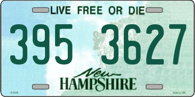 NH license plate 3953627