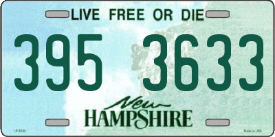 NH license plate 3953633