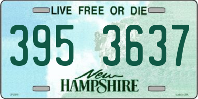 NH license plate 3953637