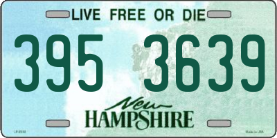 NH license plate 3953639
