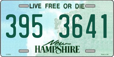 NH license plate 3953641