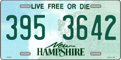 NH license plate 3953642