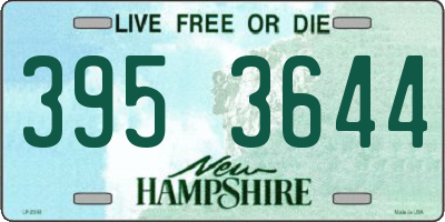 NH license plate 3953644