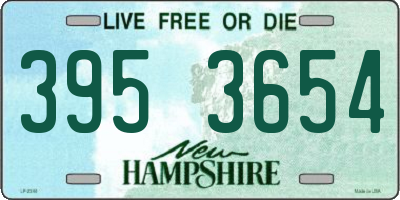 NH license plate 3953654