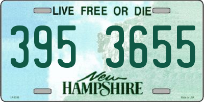 NH license plate 3953655