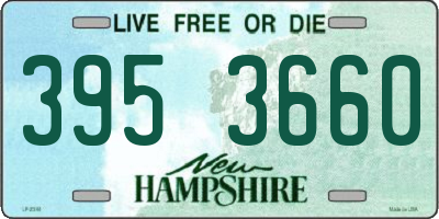 NH license plate 3953660