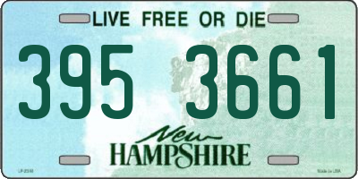 NH license plate 3953661