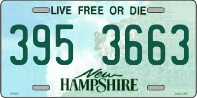 NH license plate 3953663