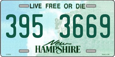 NH license plate 3953669