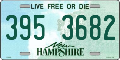NH license plate 3953682