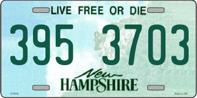 NH license plate 3953703