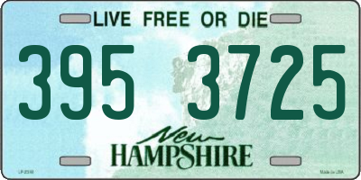 NH license plate 3953725