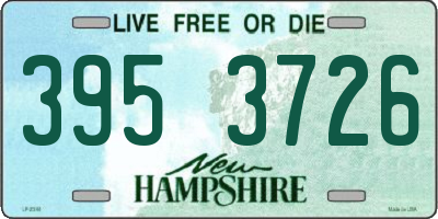 NH license plate 3953726