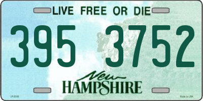 NH license plate 3953752