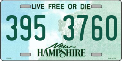 NH license plate 3953760