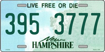 NH license plate 3953777