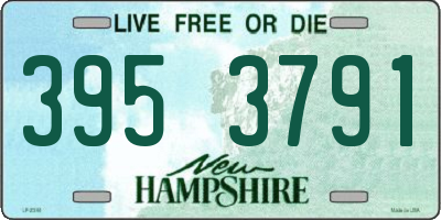 NH license plate 3953791