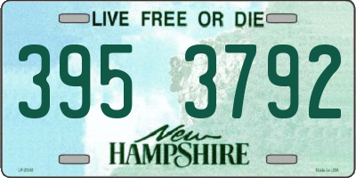 NH license plate 3953792
