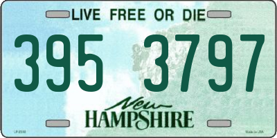 NH license plate 3953797