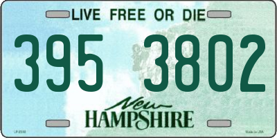 NH license plate 3953802